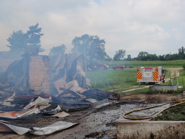 Barn fire, 07.31.2010, Connolly farm